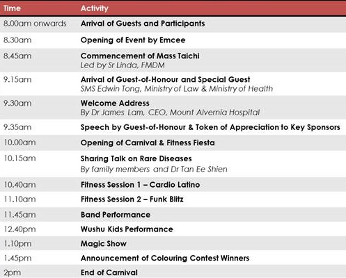 HopeShouldNotBeRare Programme List