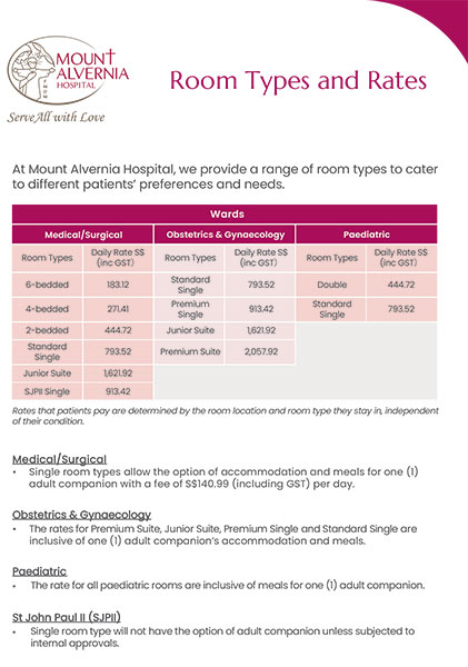 Room Types and Rates