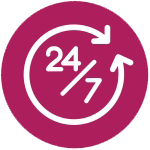 24-hour Availability Icon